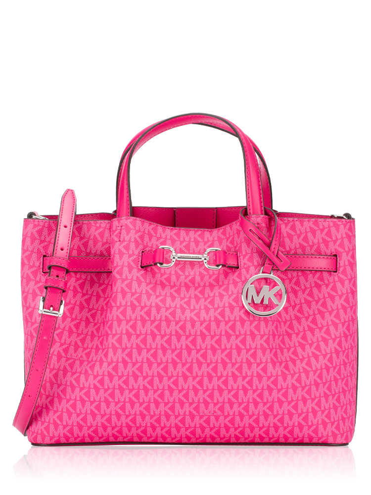 Signature Carson Medium Satchel Dragonfruit