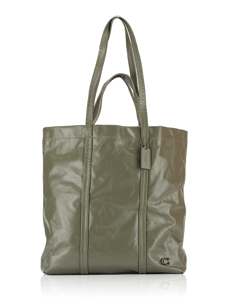 CO839 Hall Leather 33 Tote Army Green