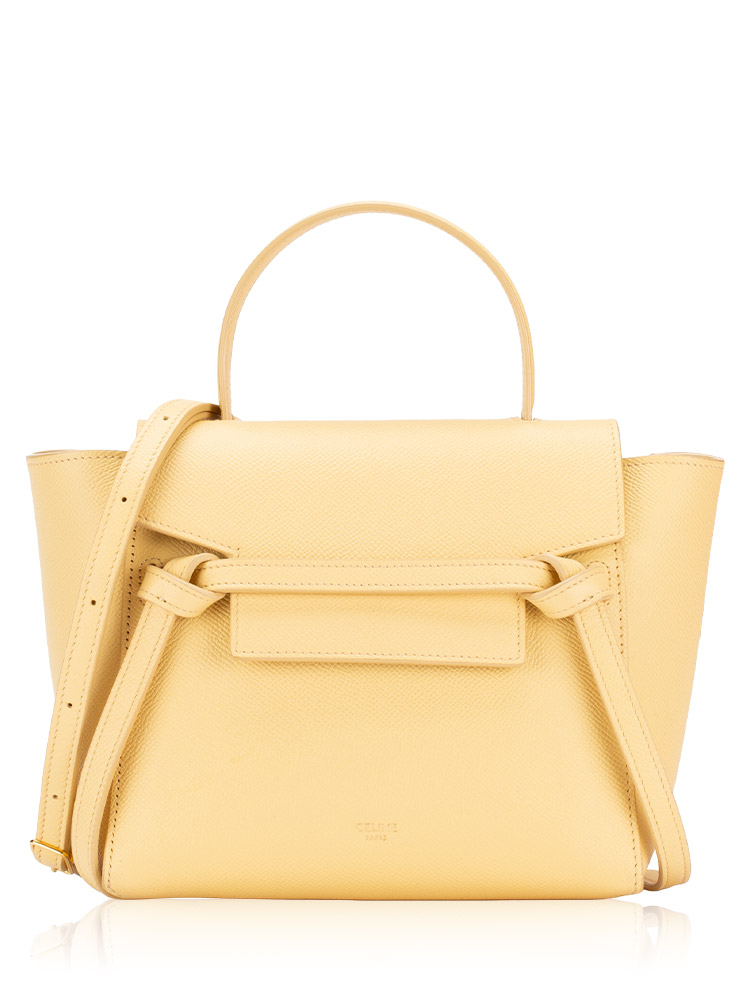 Grained Calfskin Nano Belt Bag Pollen