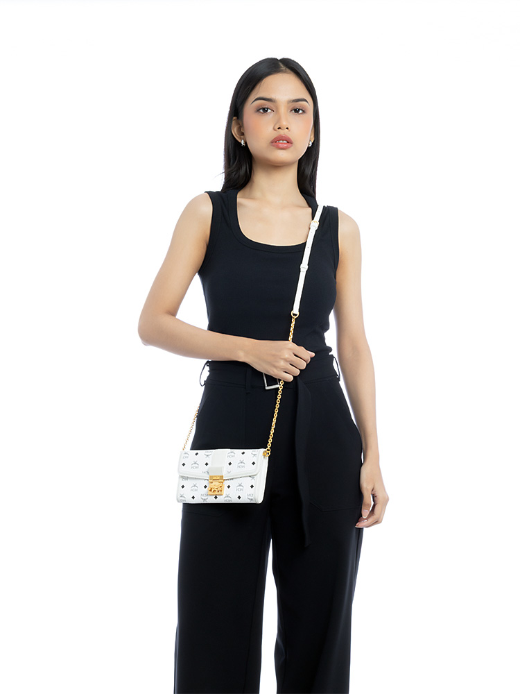 Visetos Tracy Large Chain Wallet White