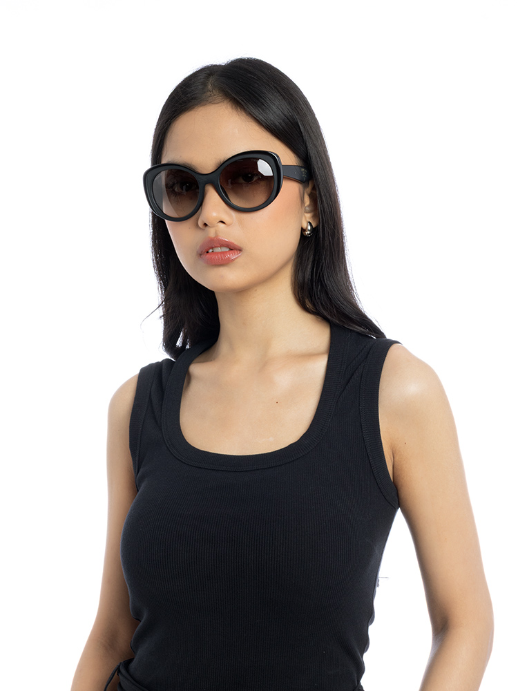 SPR12P Cat Eye Sunglasses Black