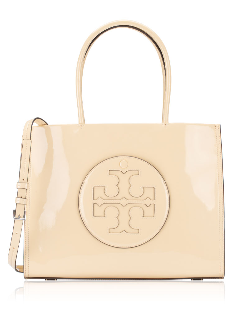 Ella Bio Patent Small Tote Vanilla Soft Serve
