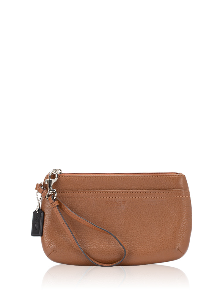 F51683 Park Leather Wristlet Saddle