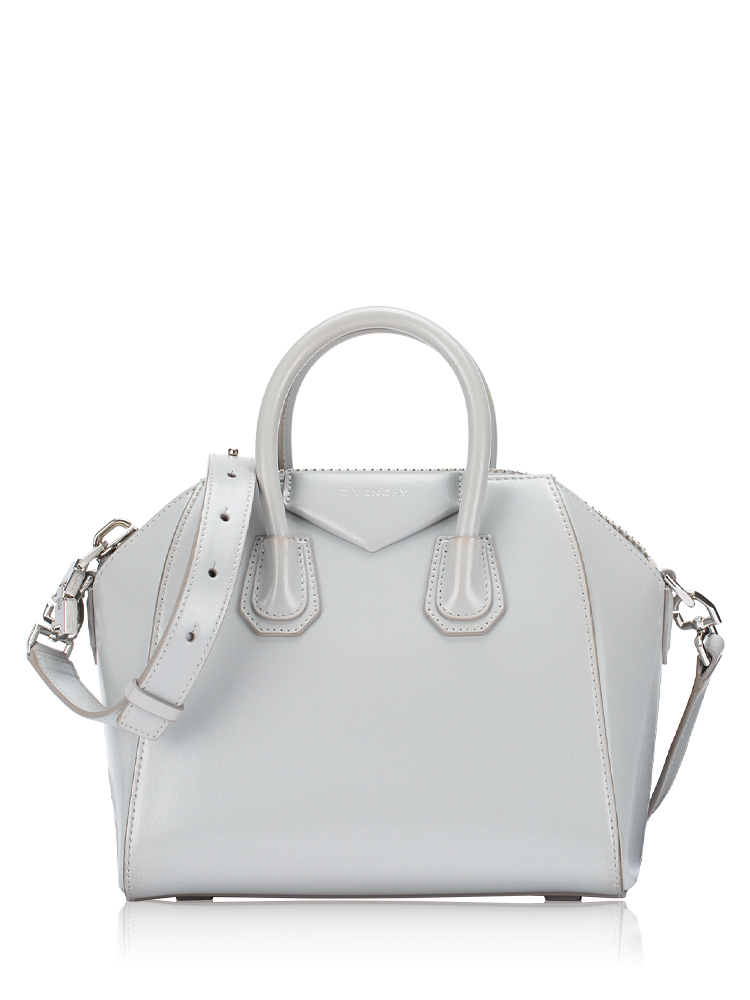 Shiny Lord Mini Antigona Light Grey