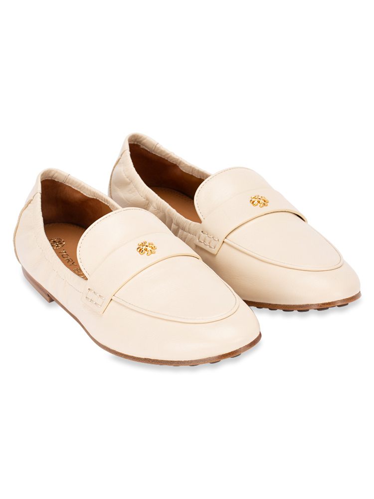 Nappa Leather Ballet Loafer New Cream Sz 8.5