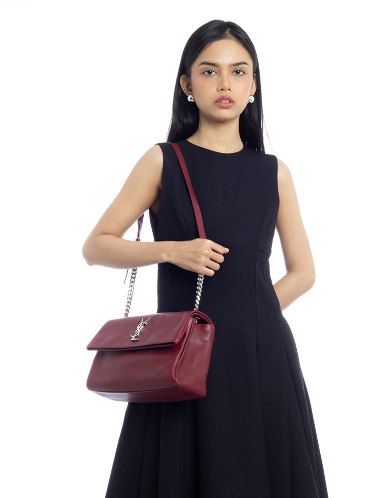 Grain De Poudre West Hollywood Medium Shoulder Bag Palissandre