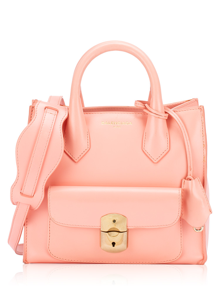 Calfskin Padlock All Afternoon Mini Tote Pink