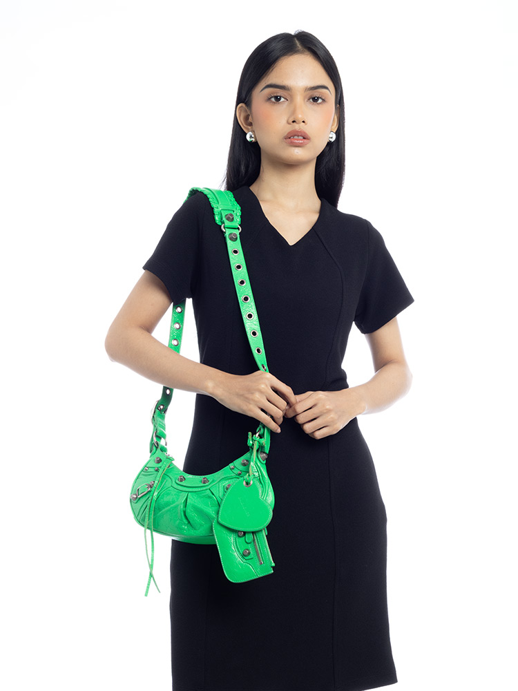 Arena Le Cagole XS Shoulder Bag Vivid Green
