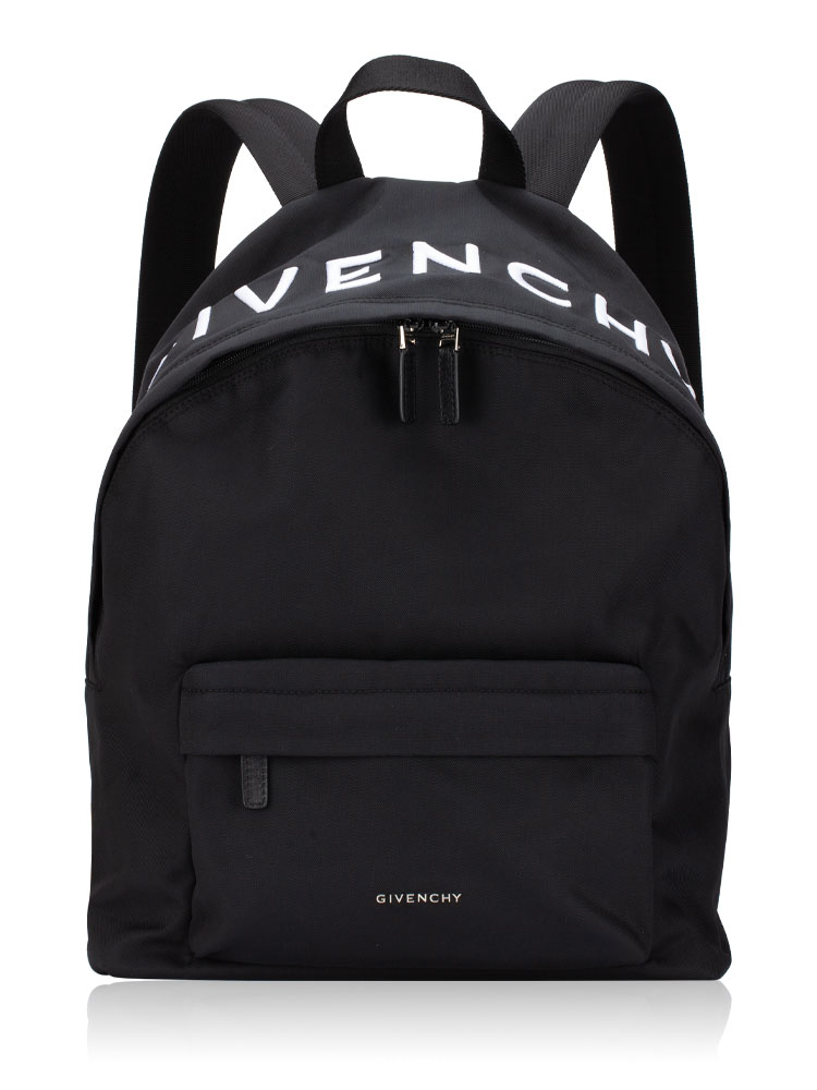 Nylon Essential Logo Backpack Black