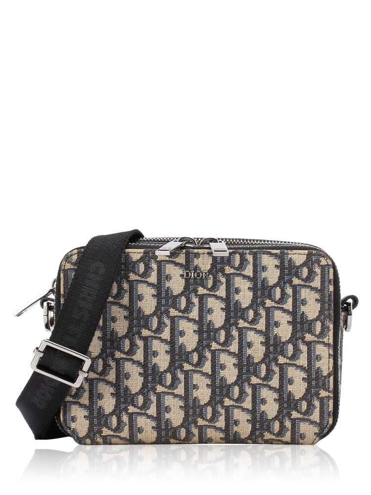 Oblique Pouch with Strap Blue