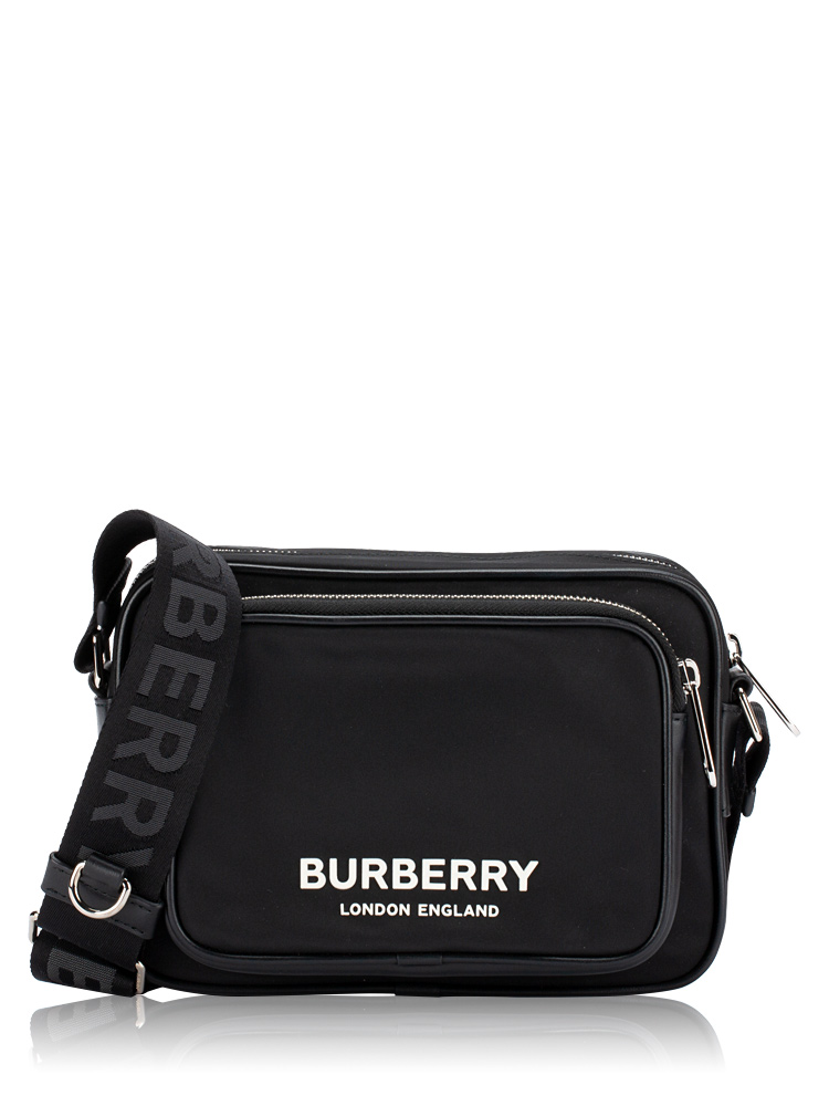 Nylon Paddy Logo Crossbody Black