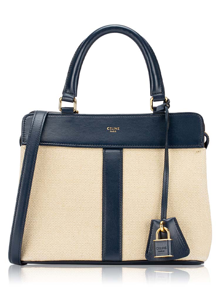 Canvas Small Cabas de France Vanilla Navy
