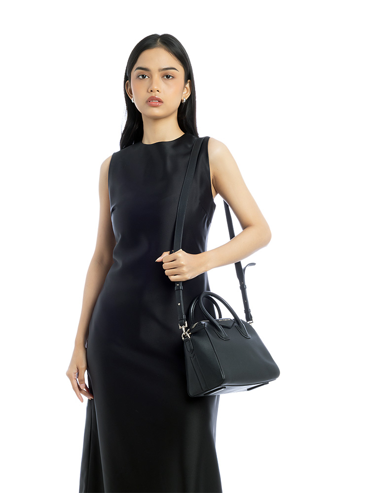 Sugar Goatskin Mini Antigona Black