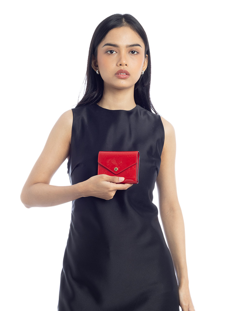 Monogram Vernis Victorine Wallet Cerise
