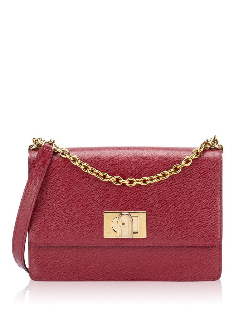 1927 Leather Small Crossbody Ciliegia