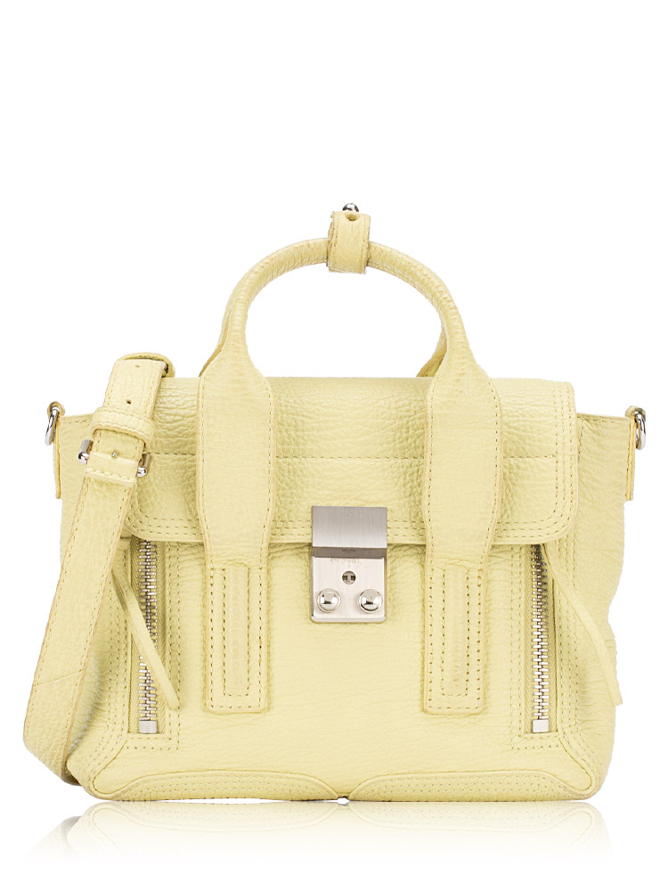3.1 Textured Calfskin Mini Pashli Citron