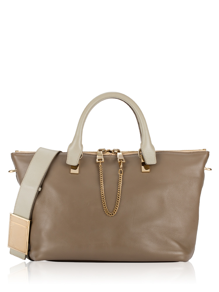 Smooth Calfskin Baylee Medium Tote Cashmere Grey