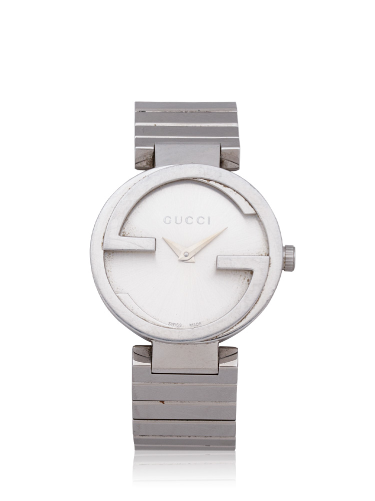 Interlocking G 29mm Stainless Watch Silver