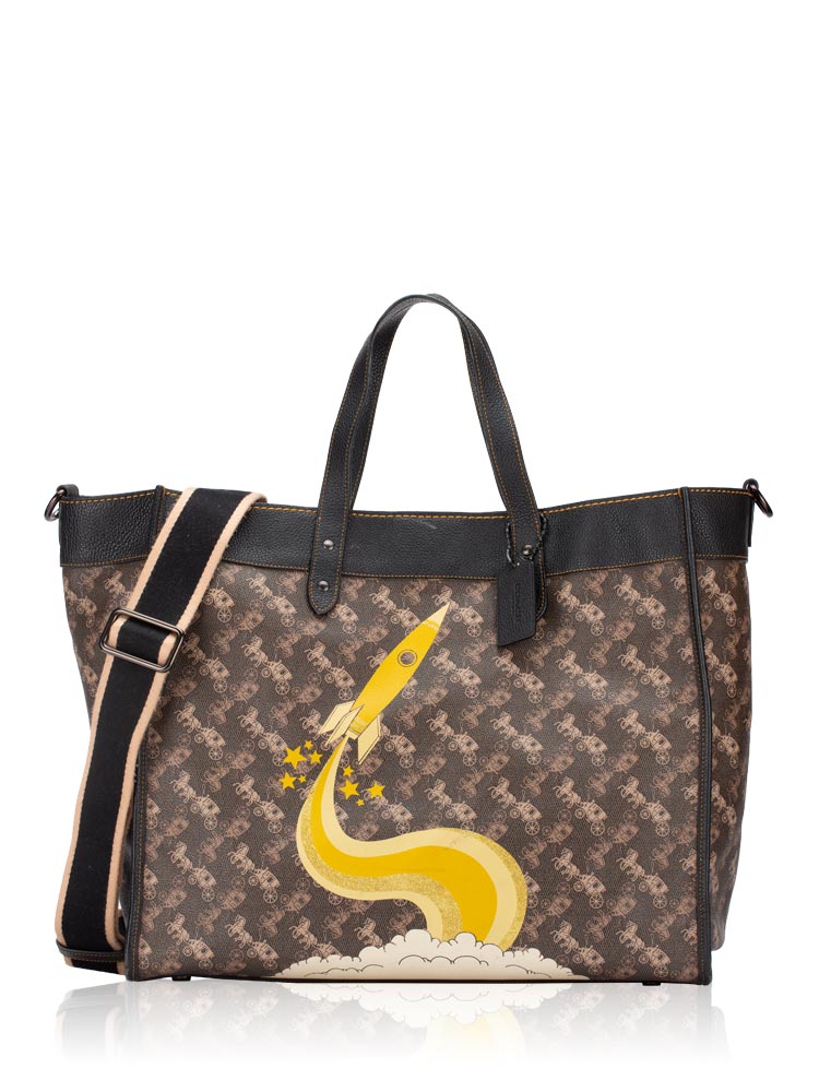 79025 Field Rocket 40 Tote Brown Black