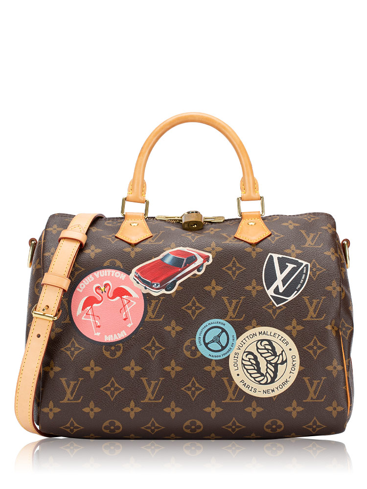 Limited Edition Monogram World Tour Speedy 30 Bandouliere