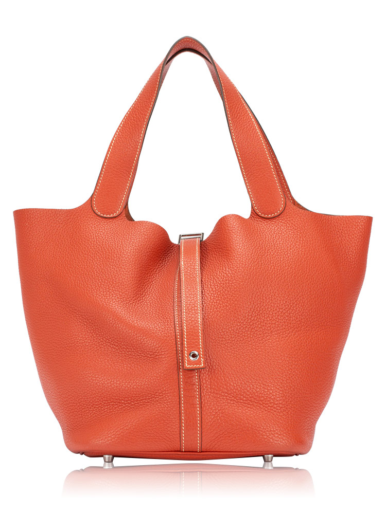 Taurillon Clemence Picotin Lock 26 GM Sanguine