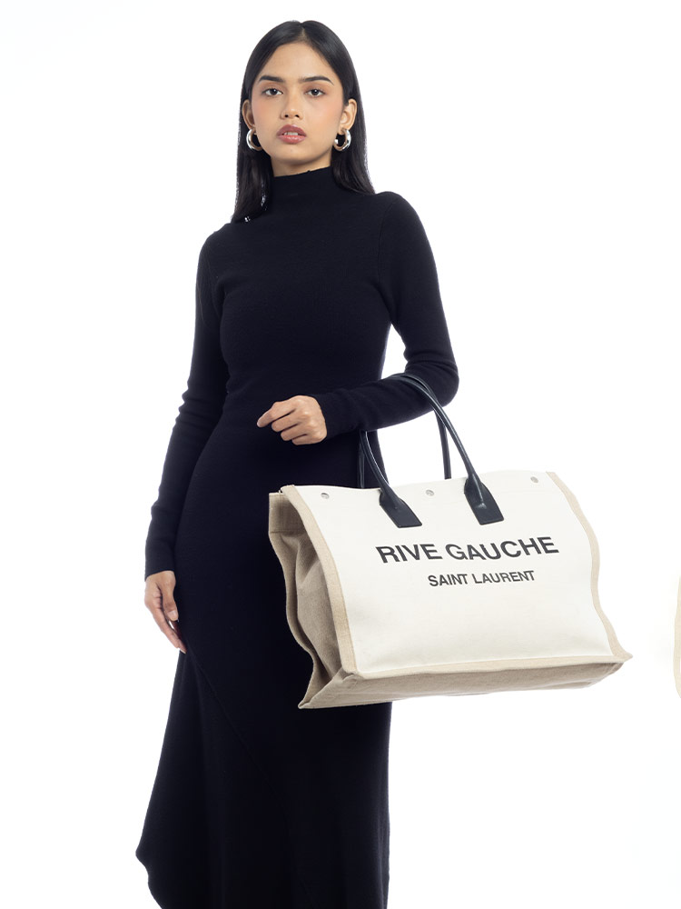 Canvas Rive Gauche Noe Tote Beige