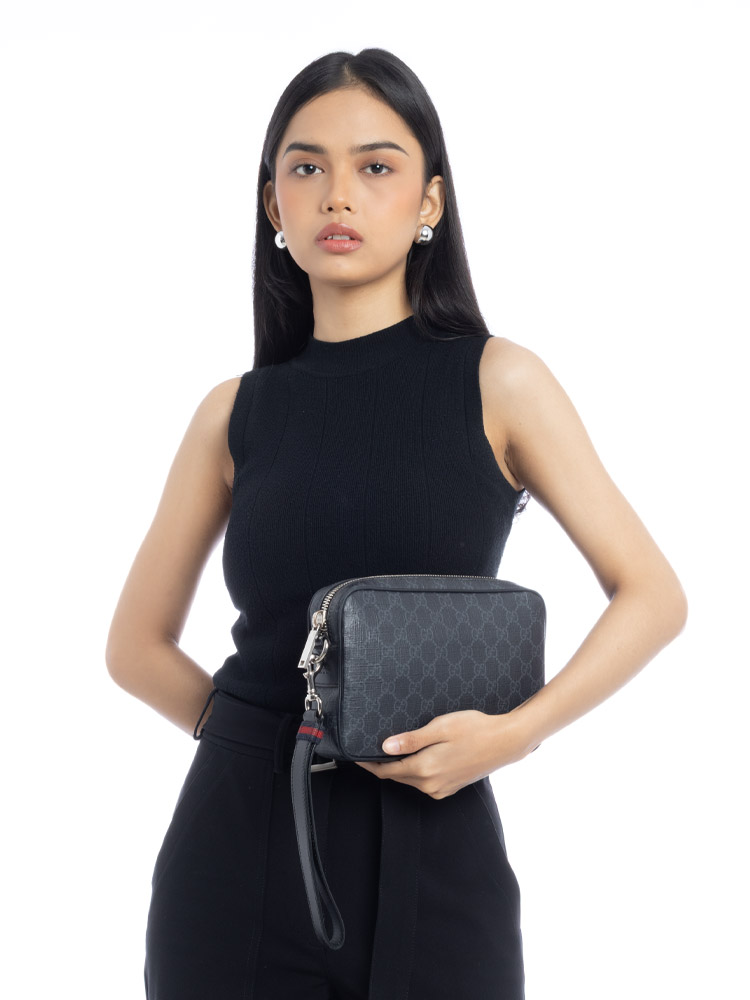 Soft GG Supreme Small Pouch Black