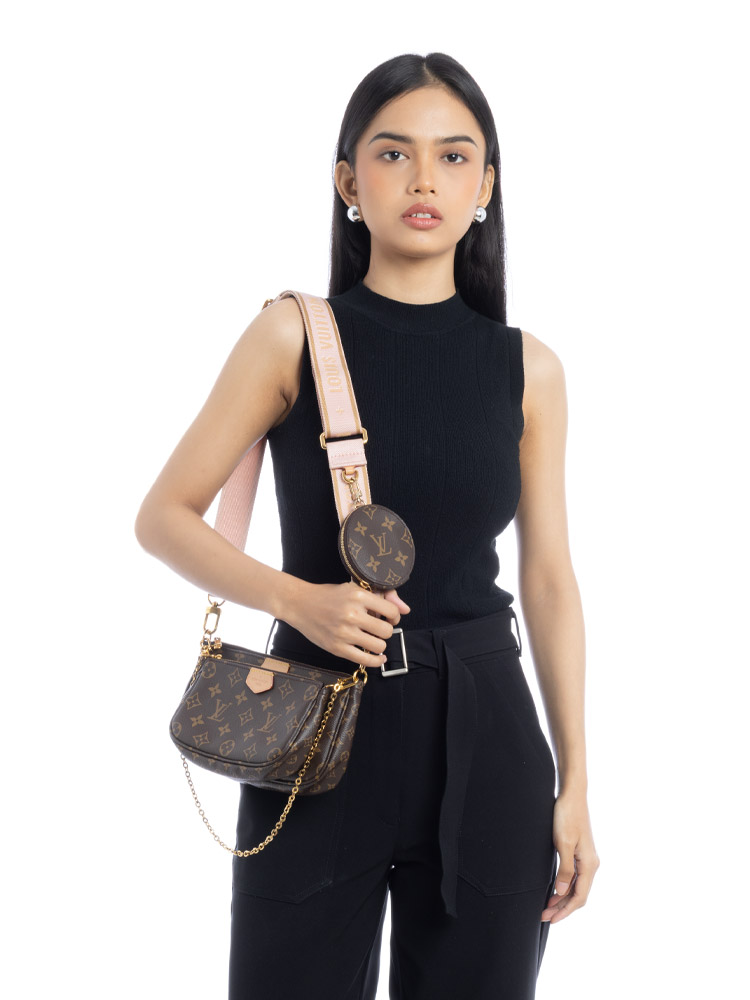 Monogram Multi Pochette Accessories Rose Clair