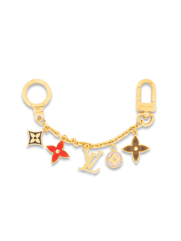 Monogram Spring Street Chain Bag Charm Gold
