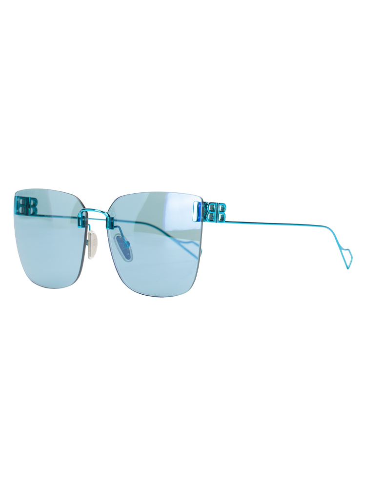 BB0112SA Metal Square Frame Sunglasses Blue