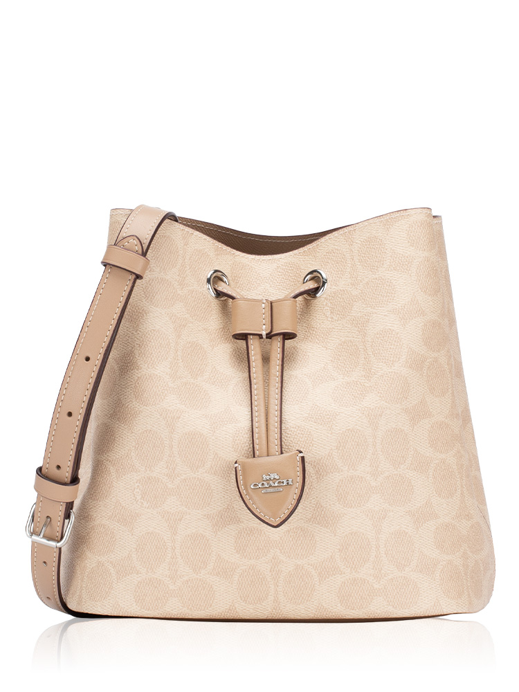 CBH07 Signature Rowan Bucket Bag Sand Taupe