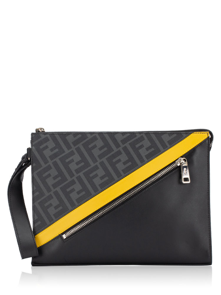 Vitello Liberty FF 1974 Diagonal Pouch Black Yellow