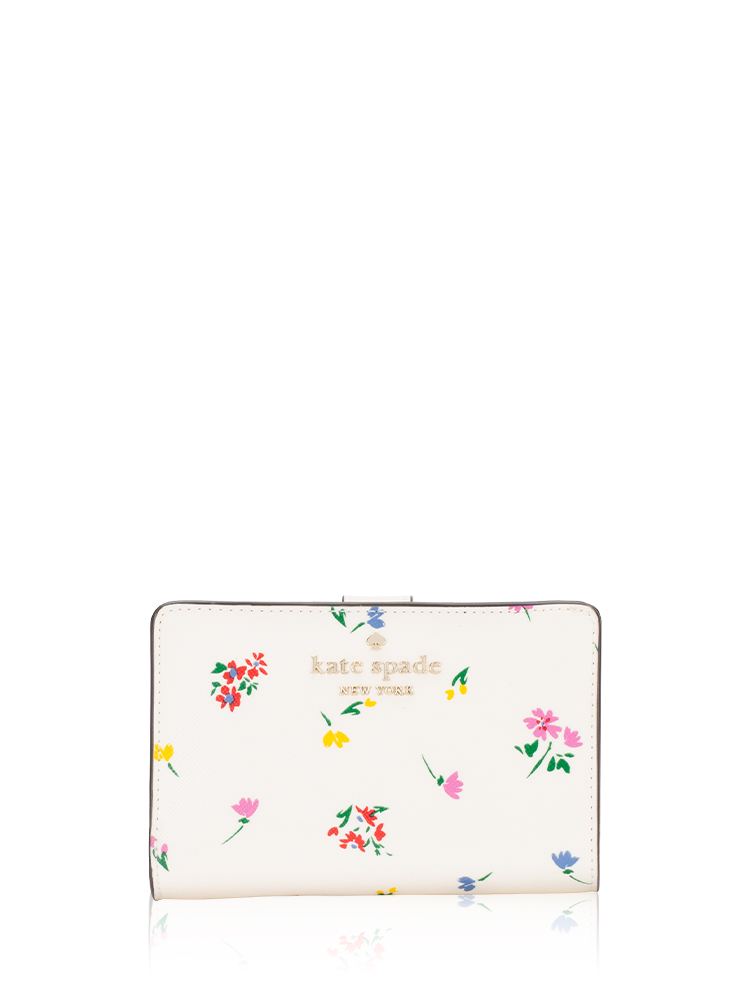 Staci Garden Bouquet Boxed Medium Wallet Cream Multi