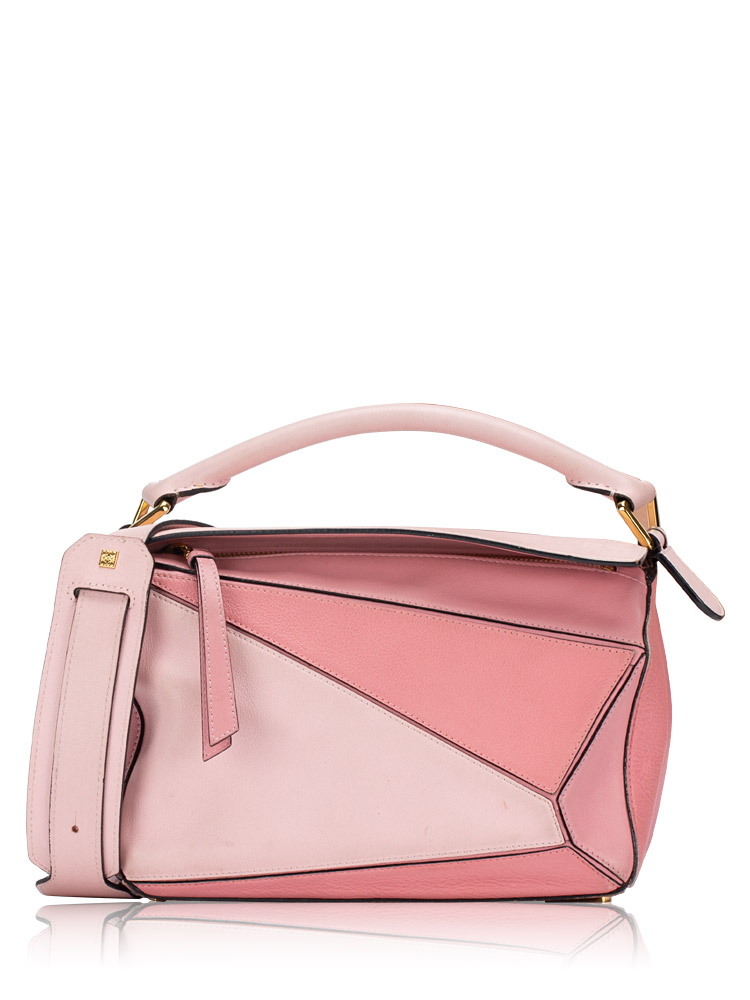 Calfskin Small Puzzle Bag Soft Pink