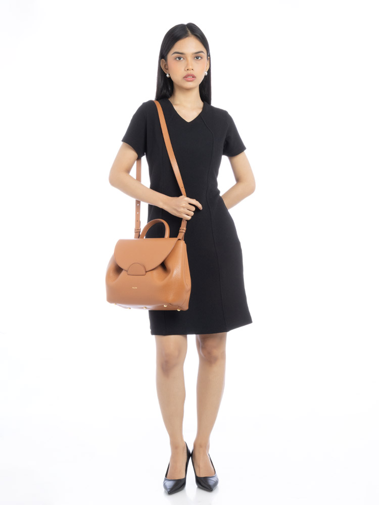 Textured Calfskin Numero Un Caramel