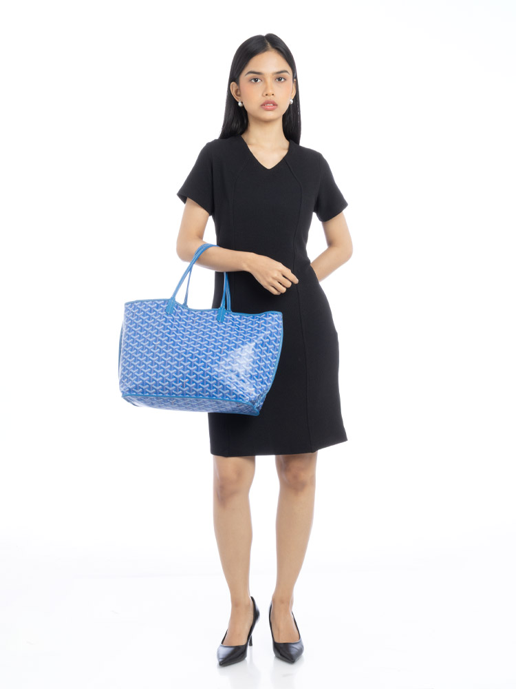 Goyardine Reversible Anjou PM Bleu Ciel