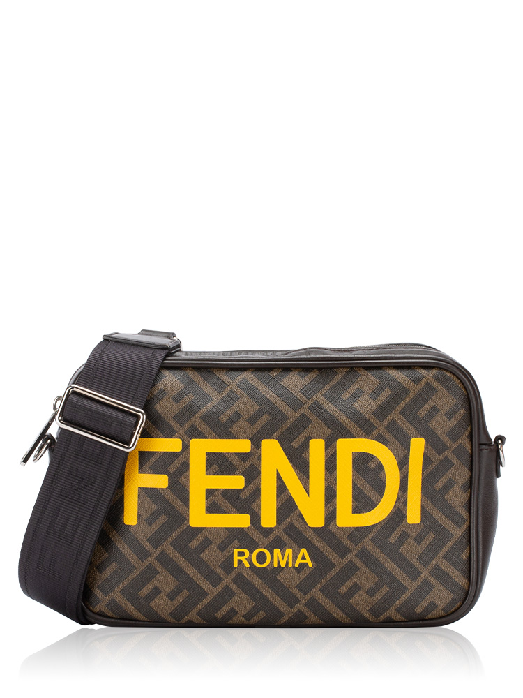 FF 1974 Logo Camera Bag Tobacco Moro Giallo