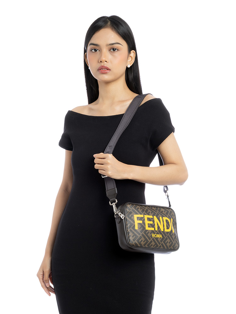 FF 1974 Logo Camera Bag Tobacco Moro Giallo