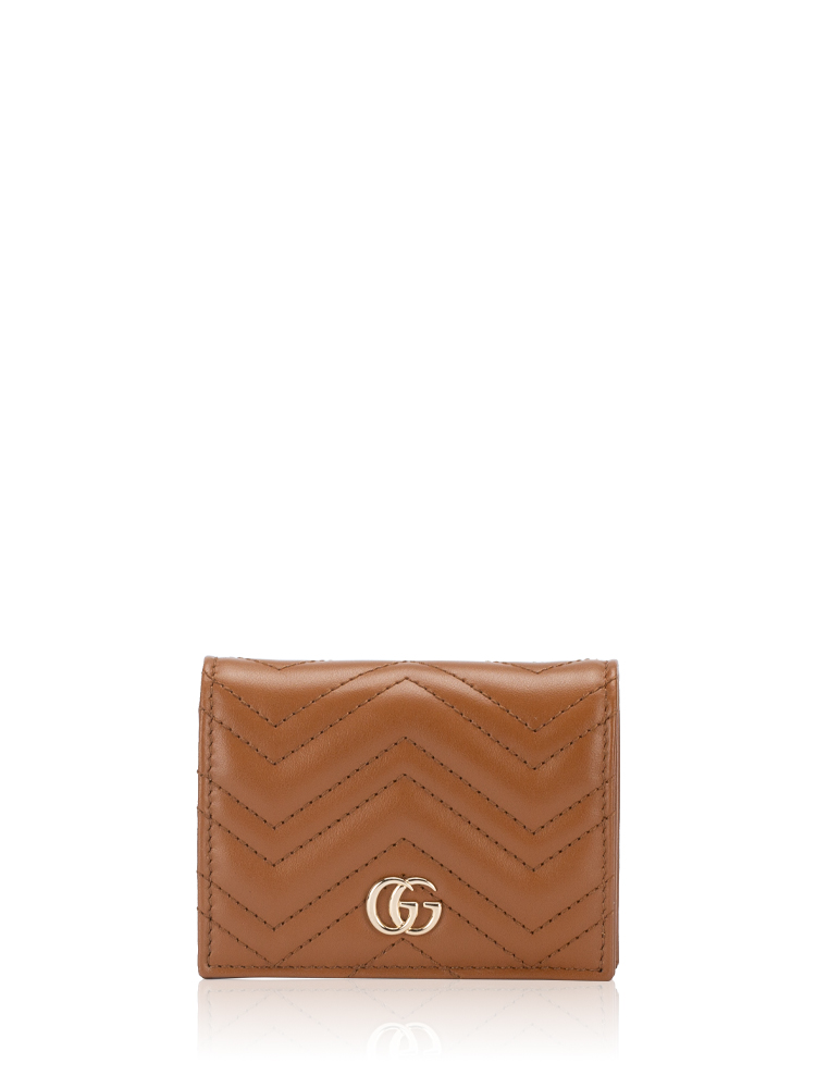 Calfskin Matelasse GG Marmont Mini Wallet Cuir