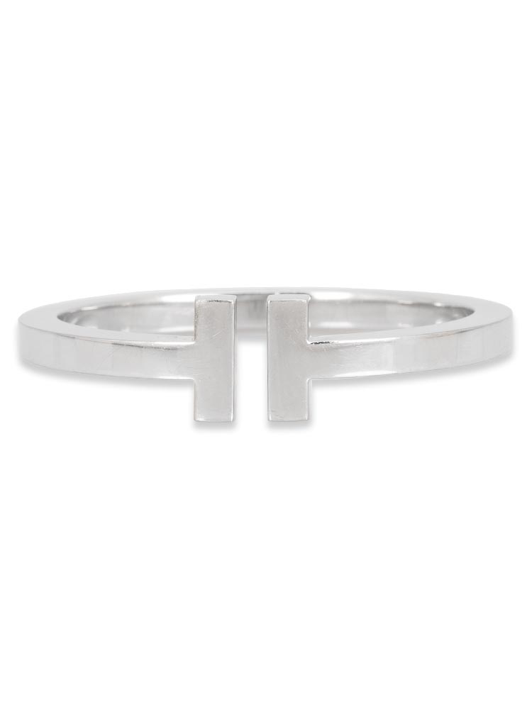 18K White Gold T Square Bracelet