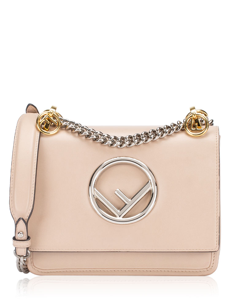 Vitello Century F is Fendi Kan I Small Shoulder Bag Light Pink