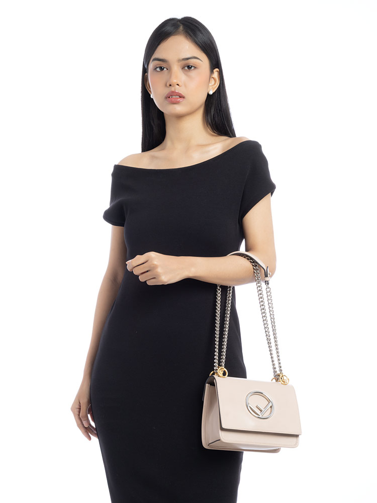 Vitello Century F is Fendi Kan I Small Shoulder Bag Light Pink