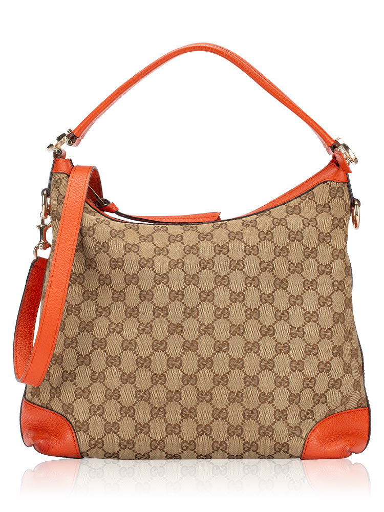 GG Canvas Miss GG Small Hobo Orange