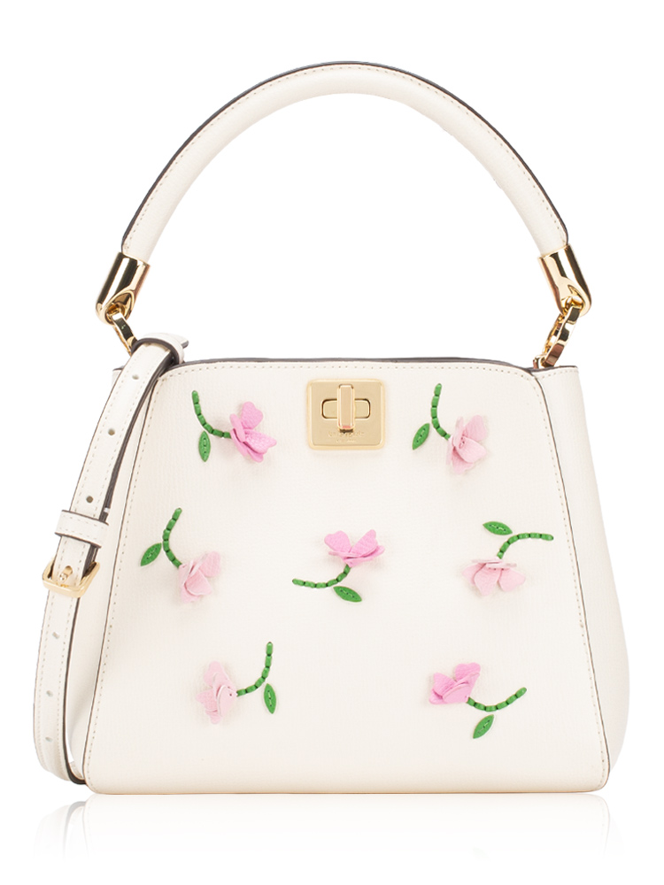 Phoebe Applique Small Top Handle Bag Meringue Multi