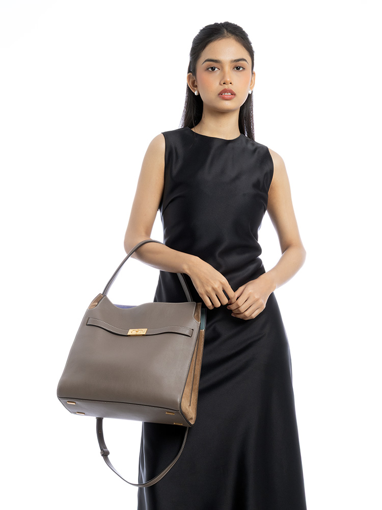 Lee Radziwill Double Bag Clam Shell
