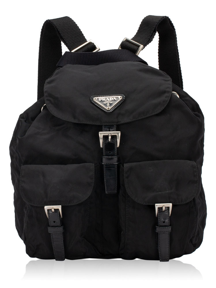 Vintage Nylon Mini Backpack Nero
