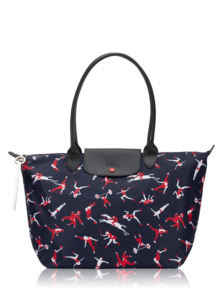Le Pliage Tokyo Olympics Limited Edition Large LH Tote Navy