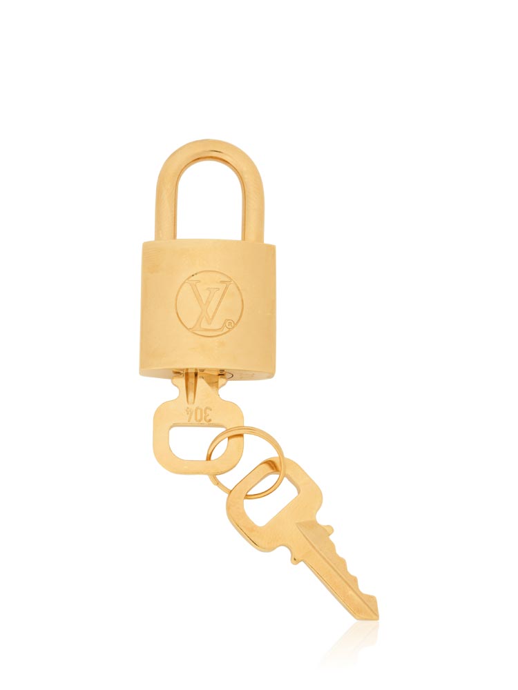 Brass Lock and Key Set Gold #304