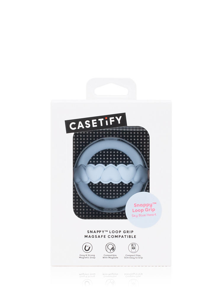 Snappy™ Loop Grip Sky Blue Heart
