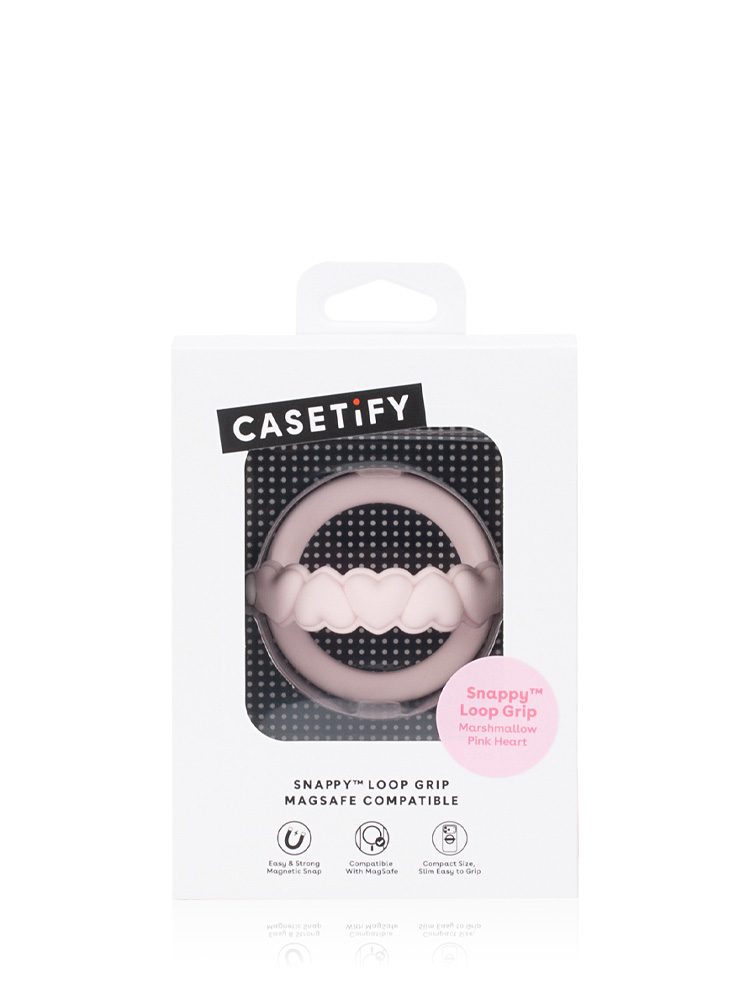 Snappy™ Loop Grip Marshmallow Pink Heart
